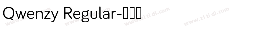 Qwenzy Regular字体转换
